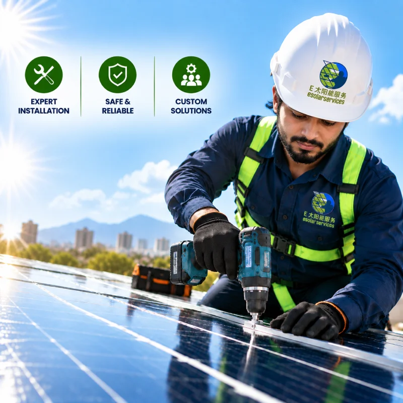Local solar support team working across Karachi
